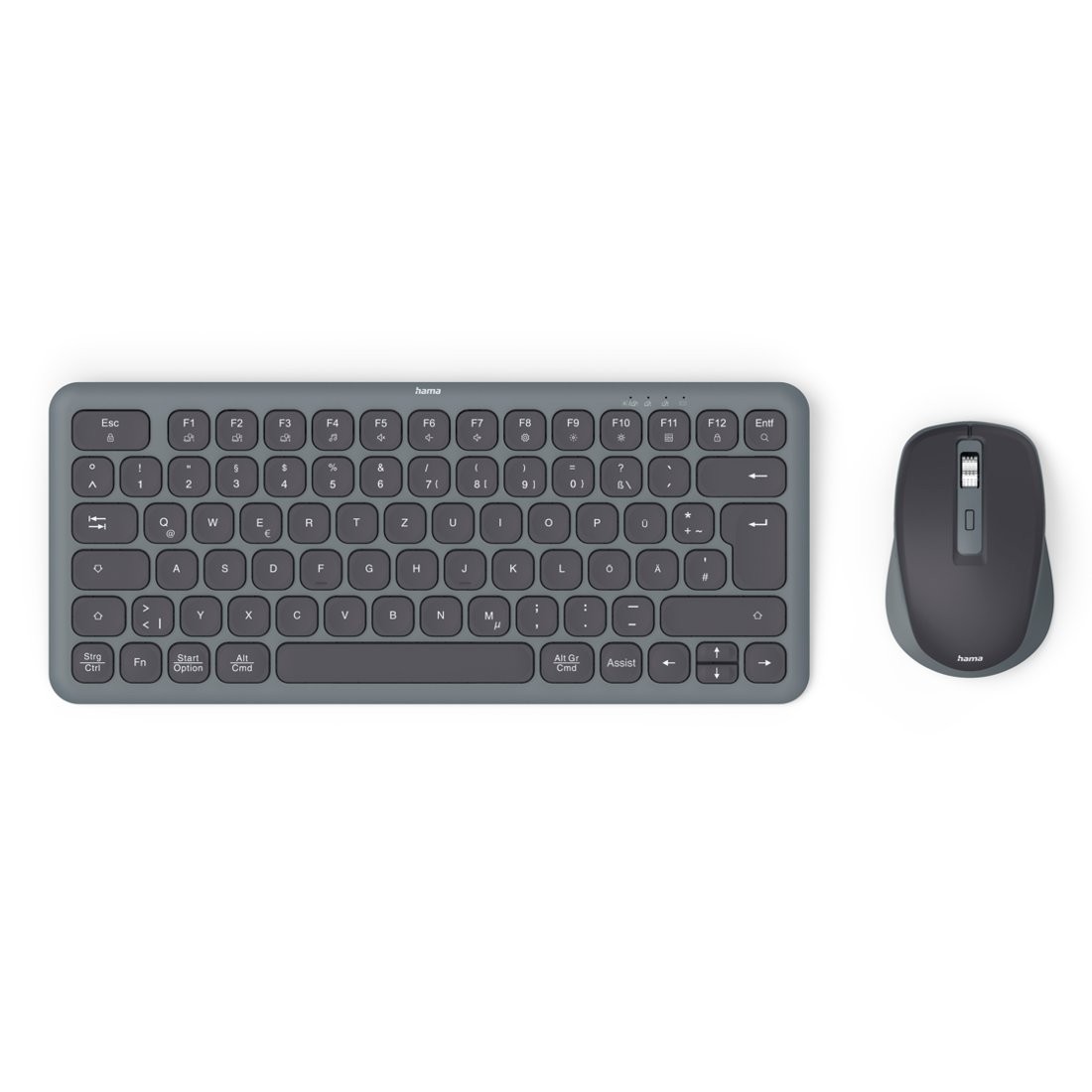 Hama Zestaw klawiatura i mysz WKM-500 Czarno-szara