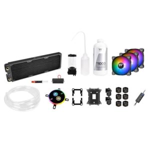 Thermaltake Chłodzenie wodne - Pacific C360 DDC LCS RGB (120mm*3, miedź, Soft Tube,Transparent coolant)