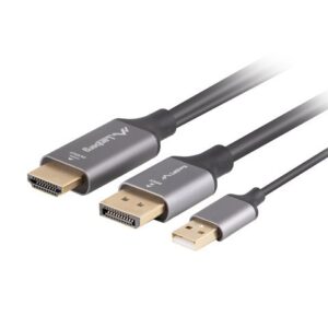 Lanberg Kabel HDMI(M)-Displaypor(M) 1.8M 4K czarny