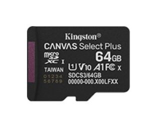 Kingston Karta pamięci microSD 64GB Canvas Select+ G3 150MB/s