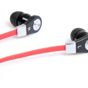 Media-Tech MAGICSOUND DS-2 - SŁUCHAWKI DOUSZNE Z MIKROFONEM, CZARNO-CZERWONE