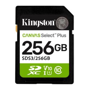 Kingston Karta pamięci SD 256GB Canvas Select Plus Gen3 150MB/s