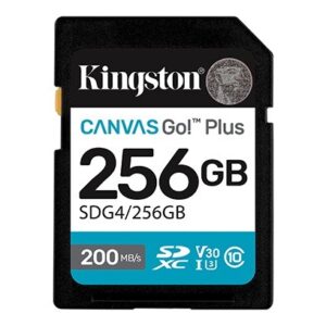 Kingston Karta pamięci SD 256GB Canvas Go Plus 200/160 MB/s C10 U3 V30