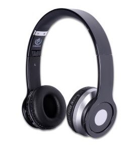 Rebeltec Stereofoniczne słuchawki z mikrofonem CRISTAL BLACK