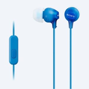 Sony Słuchawki handsfree mikrofon MDR-EX15AP Blue