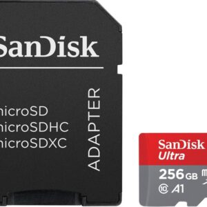 SanDisk Ultra microSDXC 256GB 150MB/s A1 + Adapter SD