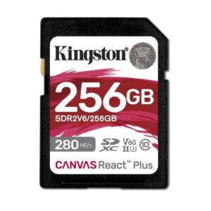 Kingston Karta pamięci SD 256GB React Plus 280/150/MB/s U3 V60