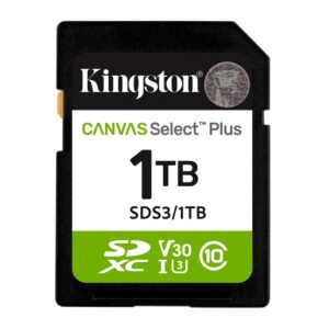 Kingston Karta pamięci SD 1TB Canvas Select Plus Gen3 150MB/s