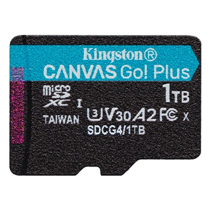 Kingston Karta pamięci microSD 1TB Canvas Go! Plus 200MB/s A2 U3 V30