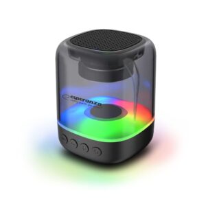 Esperanza Głośnik BT FM LED RGB Viola