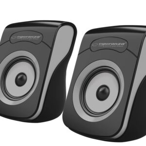 Esperanza Głośniki 2.0 USB Flamenco czarno-szare
