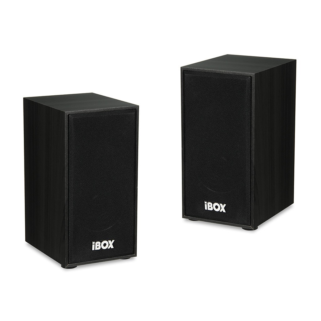 iBOX Zestaw głośników IGLSP1B (2.0; ciemne drewno)