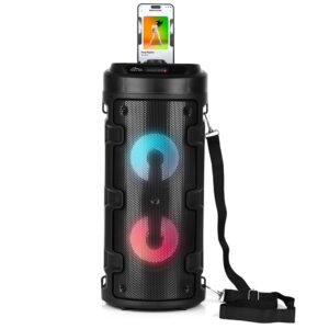 Media-Tech Głośnik PARTYBOX KEG BT MT3165 V2.0 Karaoke/Bluetooth 5.0+EDR/FM/MP3/MicroSD/USB/Equalizer/AUX/Jack 6.3/Pilot/Pasek/USB-C/LED/RMS 40W/PMPO 1000W