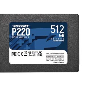 Patriot Dysk SSD 512GB P220 550/500MB/s SATA III 2.5 cala