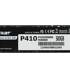 Patriot Dysk SSD 500GB P410 PCIe M.2 Gen4 x4 NVMe 1.4 2280 5000/2300MB/s