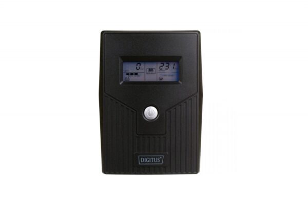 Digitus UPS Line-Ineractive LCD BASIC, 600VA/360W, 1x12V/7Ah, AVR, 2x Schuko CEE 7/3