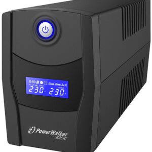 PowerWalker UPS Line-Interactive 600VA STL FR 2x PL 230V, USB, RJ11/45 In/Out