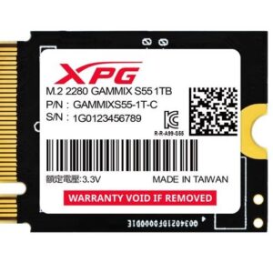 Adata Dysk SSD XPG GAMMIX S55 1TB PCIe 4x4 5/3.7MB/s M2230