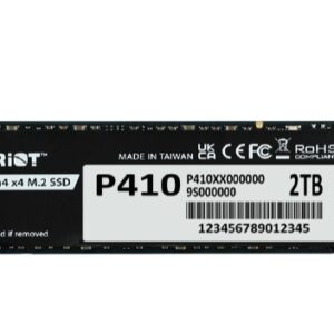 Patriot Dysk SSD 2TB P410 PCIe M.2 Gen4 x4 NVMe 1.4 2280 5000/4500MB/s