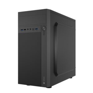 Natec Obudowa Helix USB-C MATX Mini Tower Czarna