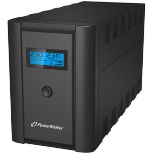 PowerWalker UPS LINE-INTERACTIVE 2200VA 2X 230V PL + 2X IEC OUT,RJ11/RJ45 IN/OUT, USB, LCD